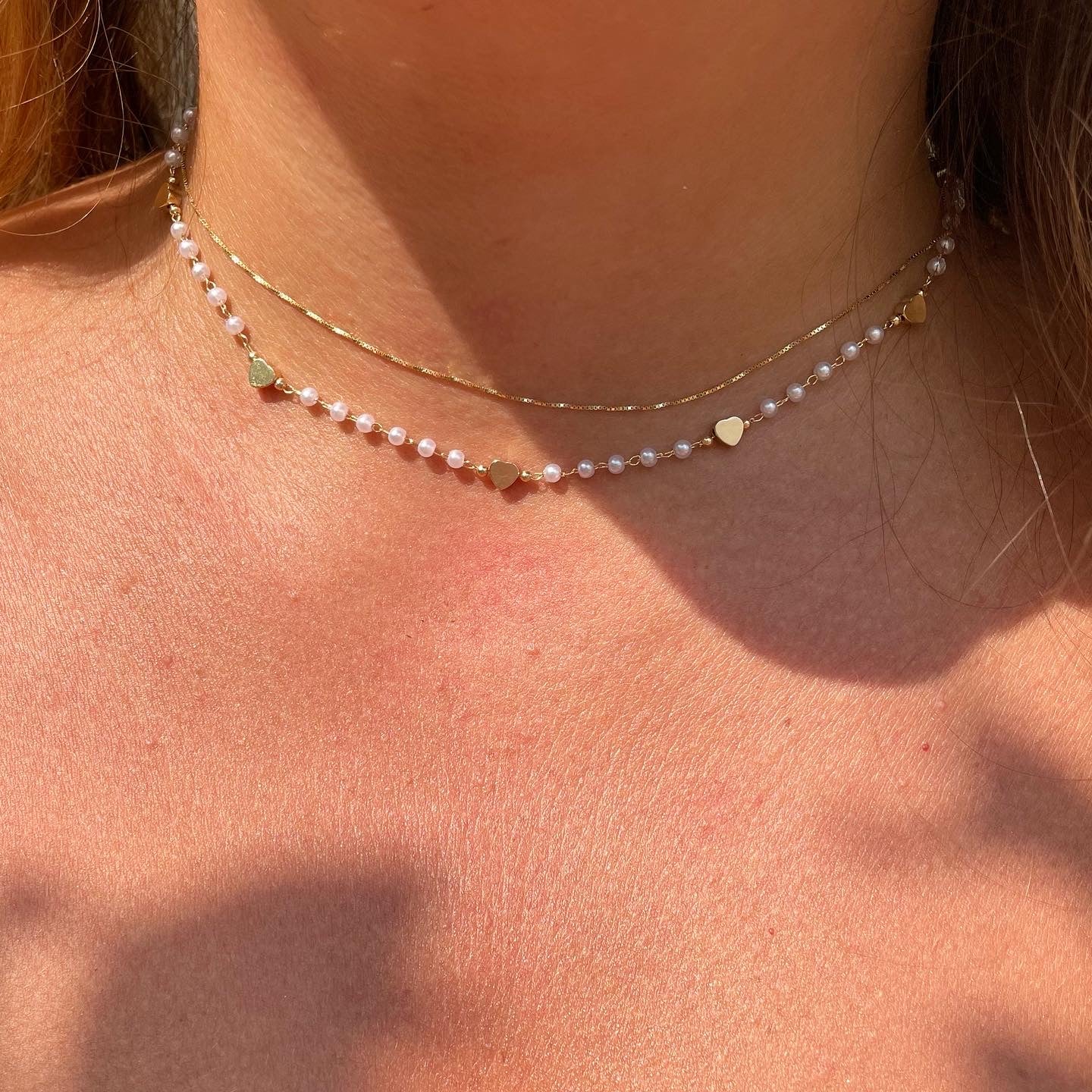Collana con perle di fiume in 3 colori – Mimini Gioielli