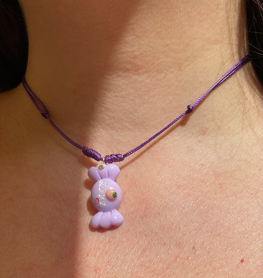 Collana caramella viola