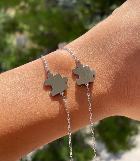 Bracciali puzzle in 2 colori