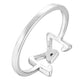 Anello Glowy Bow argento